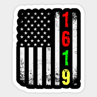 Project 1619 Our Ancestors American Flag Sticker